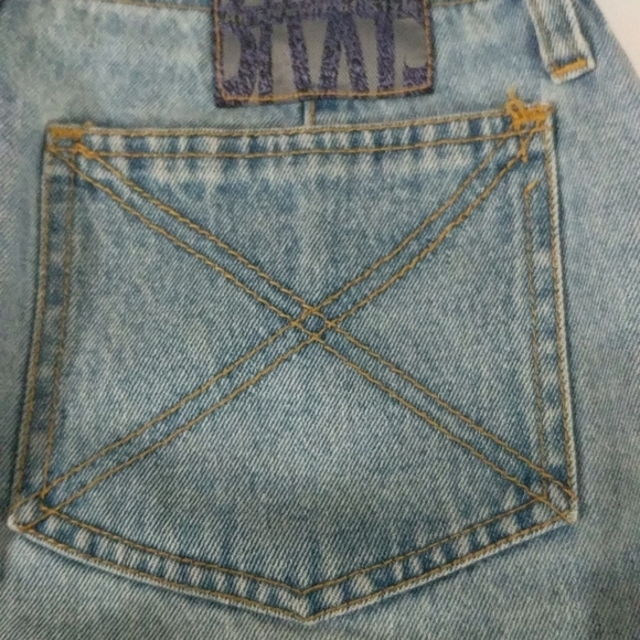 Baxis Light Wash Denim Button Down Skirt - size 9/10 - Picture 5 of 6